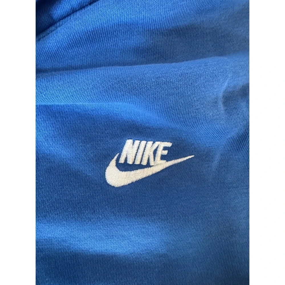 Nike Club Fleece Hoodie Mens Medium Blue‎ BV2654-403 Pullover Sweatshirt Swoosh